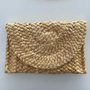 Woven Wicker Handbag Clutch New